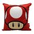 Almofada Cogumelos Super Mario Aveludada 25x25 CM Oficial - Imagem 2