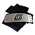 Bandana Naruto Da Vila Da Folha Em Metal Com A Faixa Preta - Imagem 2
