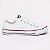 ALL STAR CHUCK TAYLOR BRANCO COM LINHA VERMELHA COURO SINTÉTICO - Imagem 1