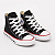 ALL STAR CHUCK TAYLOR PRETO LINHA VERMELHA LONA INFANTIL - Imagem 2