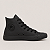 ALL STAR CHUCK TAYLOR PRETO MONOCHROME COURO SINTÉTICO - Imagem 1