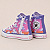 ALL STAR CHUCK TAYLOR ROSA LUA ROXA INFANTIL CANO LONGO ZÍPER LATERAL - Imagem 3