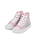 ALL STAR CHUCK TAYLOR ROSA CHICLETE GLITTER CANO LONGO INFANTIL - Imagem 5
