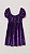 VESTIDO PRINCESA VELUDO ROXO - Imagem 2
