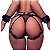 7049 HARNESS Cinta Liga em Couro com Algemas - Imagem 1