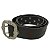 Cinto Couro Legitimo Cru Anilhado Fivela Aço Inox - Preto - Imagem 5