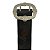 Cinto Couro Legitimo Cru Anilhado Fivela Aço Inox - Preto - Imagem 3