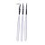 kit 3 pinceis ponta fina profissional nails designer - Imagem 1