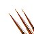 Kit 3 Pincéis Finos Rosé Para Decoração De Unhas N° 7/9/11 - Imagem 1
