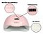 Cabine Uv Led 128w 36 Leds Sun X rosa Gel profissional forte - Imagem 4