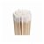 palito limpeza de esmaltação  madeira com algodão 100 pçs - Imagem 1