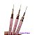 Pincel Fino para Decoração 11mm Helen Color Rosa com Tampa - Imagem 1