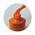 esmalte em gel helen color 172 laranja - Imagem 1