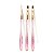 kit 3 pincel unha helen color decoração rosa sortido - Imagem 1