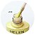 Esmalte Em Gel Helen color 38 dourado com glitter - Imagem 1