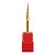 Broca Tungstenio 3/32 Small Cone F Dourada Vermelho - Imagem 1