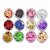 Kit 12 Folhas de Ouro Nail Colorida Decoração Glitter Design - Imagem 1