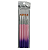 Kit 5 pinceis lingua de gato Dafu Rosa com roxo - Imagem 1