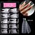 molde para unhas poly gel stileto 120pcs nail - Imagem 1