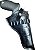 .38 .357 Cano de 4" Externo Justiceiro Preto Coldre Revólver - Imagem 2