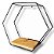 Nicho Prateleira Decorativa Hexagonal - 740gr - Imagem 8