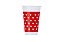 COPO 300 ML POA COPOBRAS BRANCO/VERMELHO - PC X 30 - Imagem 1