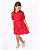 Vestido Estampa Borboletas Vermelho - Imagem 2