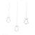 Cascata Bivolt Sinos Com 8 Leds Clara 107cm - Imagem 1