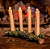 Candelabro em resina Pinho 39X12X5cm - Imagem 1