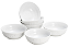Jogo de 6 Peças Bowls Porcelana Vendage Branco 14x5cm - Imagem 2