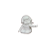 Anjo Decorativo Em Porcelana Just Loo Branco 7cm - Imagem 1