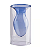Vaso em Vidro Anfo Pols Azul KL 8x15cm - Imagem 1