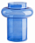 Vaso vidro Jean Pols azul 15x18cm - Imagem 1