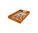 Bandeja Em Madeira Estampa Vanity Borda Laranja 32x20x4cm - Imagem 1