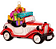 Carro Conversivel Com Presente Em Vidro 17cm - Imagem 1