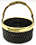 Cesto Em Rattan/Metal 19x7cm - Imagem 1
