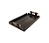 Bandeja Em Couro Safira Com Alças Verde Escuro M 56x32cm - Imagem 1