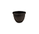 Vaso Em Metal Redondo Preto 10x8x8cm - Imagem 1