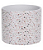 Vaso Em Cerâmica Terrazo 10x12x12cm - Imagem 1