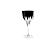 Taça Para Vinho Em Cristal Branco Com Overlay Preto Strauss 330ml - Imagem 1