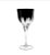 Taça Cristal Vinho Branco Overlay Preta 330ml Strauss - Imagem 1