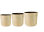 Vaso Baixo Em Cimento Giedo Camel - Imagem 1
