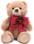 Urso De Pelúcia Com Laço 34x25x20cm - Imagem 1