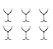 Jogo De 6 Taças Cristal Para Coquetal "Short Drinks" Posh 140ml Oxford - Imagem 2