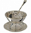Molheira em Prata com prato e colher Shefield Plate 10x15cm - Imagem 1