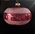 Bola Glitter Neve Vermelho 15CM - Imagem 1