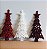 Enfeite Para Pendurar Arvore de Natal Conjunto com 3 peças sortidas 14x6CM - Imagem 1