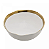 Bowl de Porcelana Dubai Branco e Dourado 15x7cm Wolff - Imagem 2