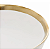 Bowl de Porcelana Dubai Branco e Dourado 15x7cm Wolff - Imagem 5