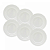 Conjunto 6 Pratos Sobremesa de Porcelana New Bone Bambu 21cm Wolff - Imagem 3
